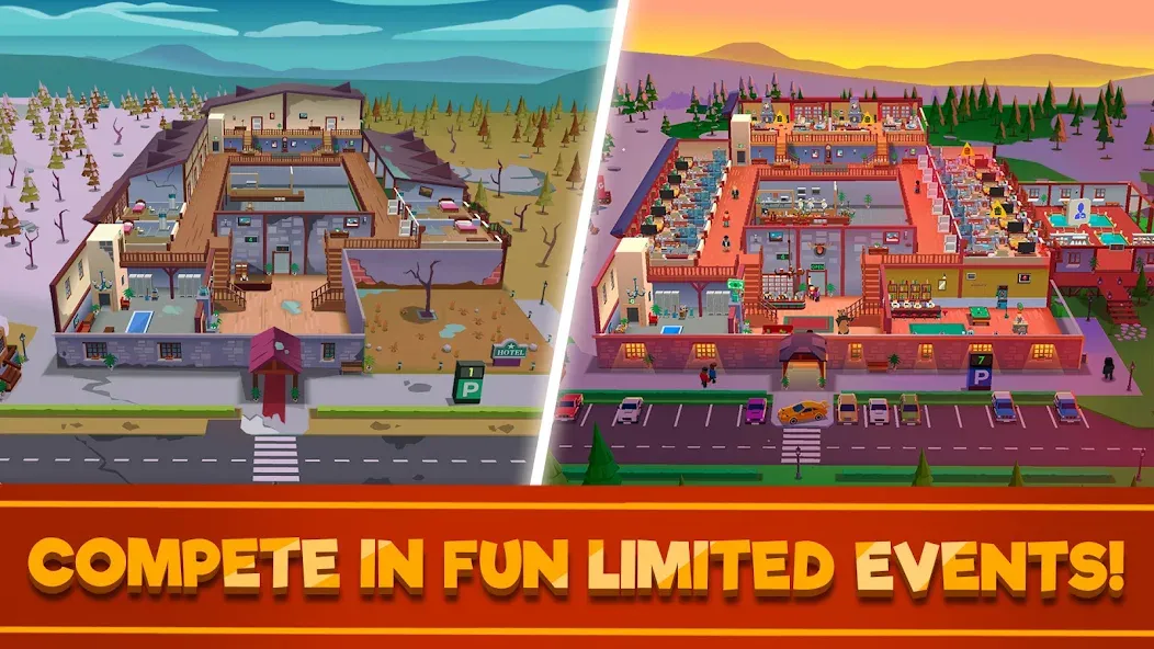 Hotel Empire Tycoon－Idle Game  [МОД Unlimited Money] Screenshot 3