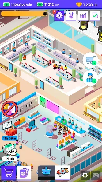 Idle Supermarket Tycoon－Shop (Айдл Супермаркет Тайкун)  [МОД Меню] Screenshot 5