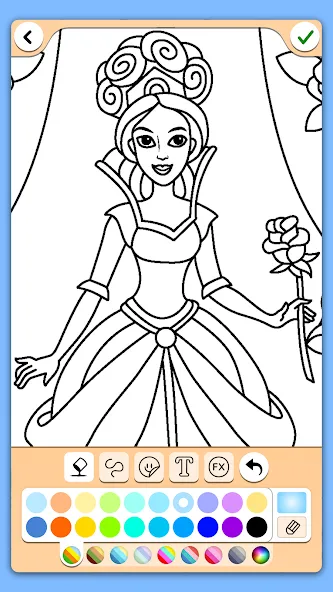 Coloring for girls and women  [МОД Меню] Screenshot 4