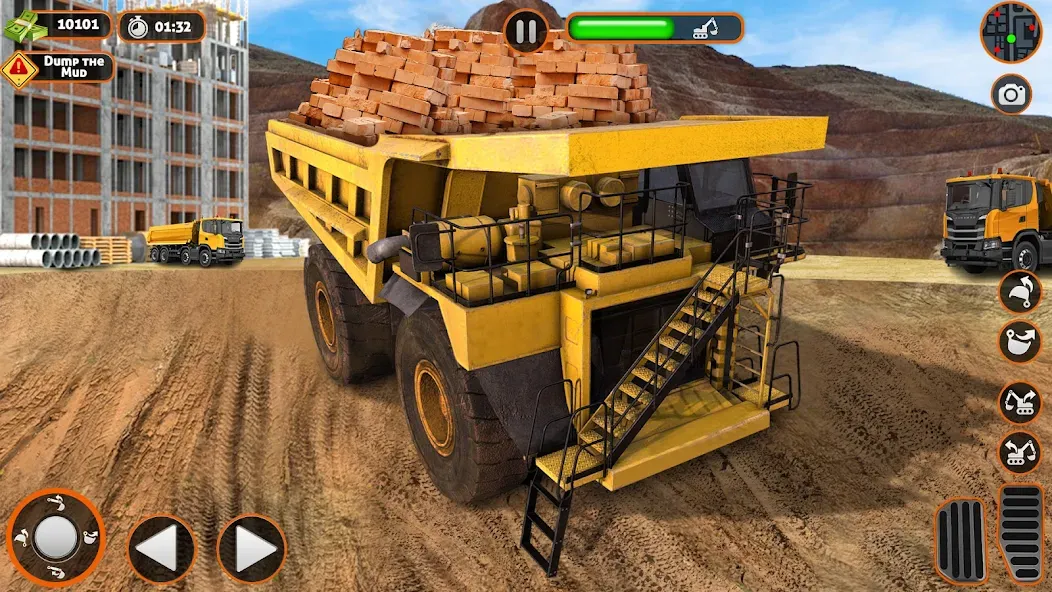 Construction Dump Truck Game (Конструкционный симулятор самосвала)  [МОД Много денег] Screenshot 2