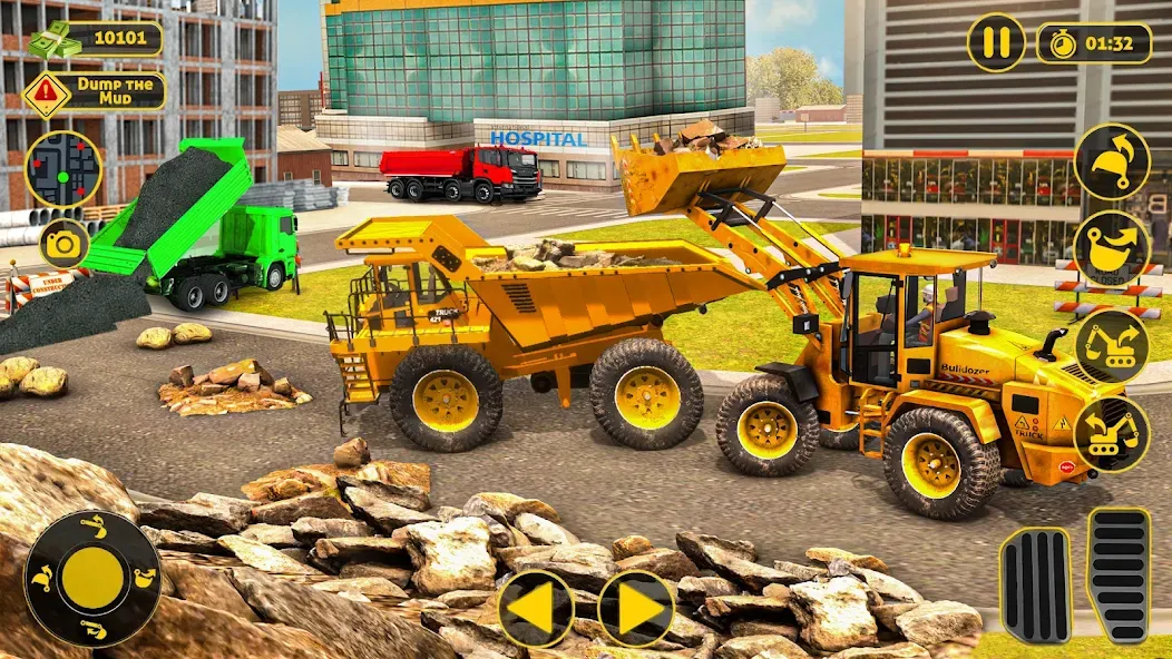 Construction Dump Truck Game (Конструкционный симулятор самосвала)  [МОД Много денег] Screenshot 4