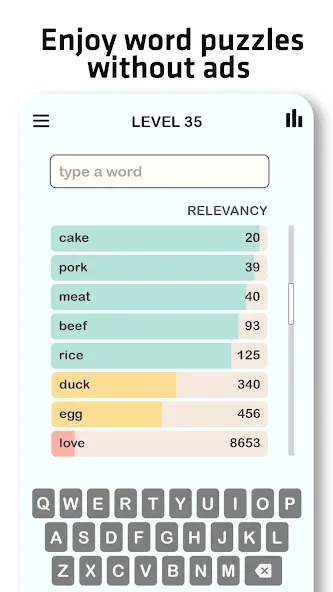 Contexto - Similar Word (Контекст)  [МОД Бесконечные монеты] Screenshot 5