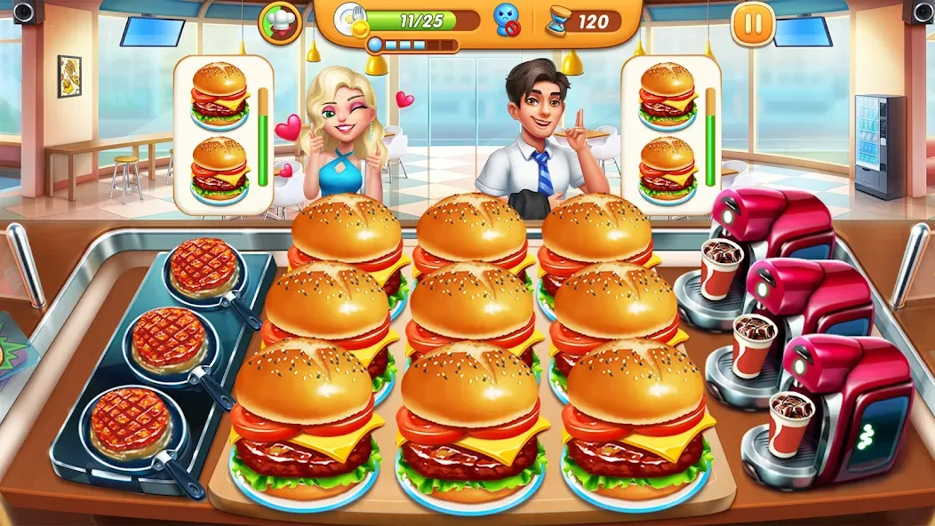 Cooking City - Cooking Games (Кукинг Сити)  [МОД Меню] Screenshot 3