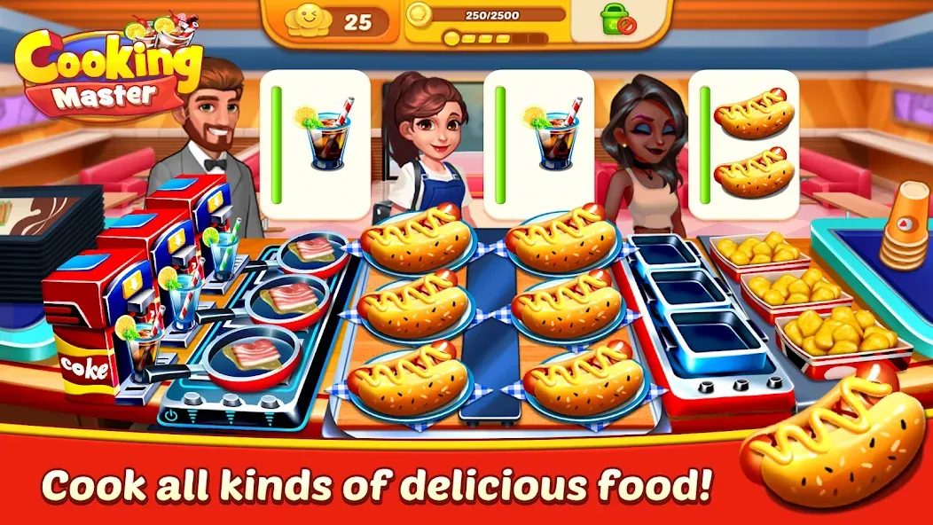 Cooking Master:Restaurant Game (Кукинг Мастер)  [МОД Unlocked] Screenshot 2