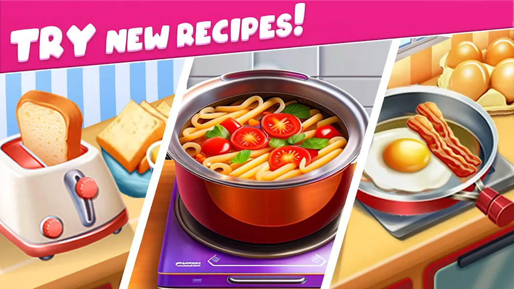 Cooking Taste Restaurant Games  [МОД Бесконечные деньги] Screenshot 2