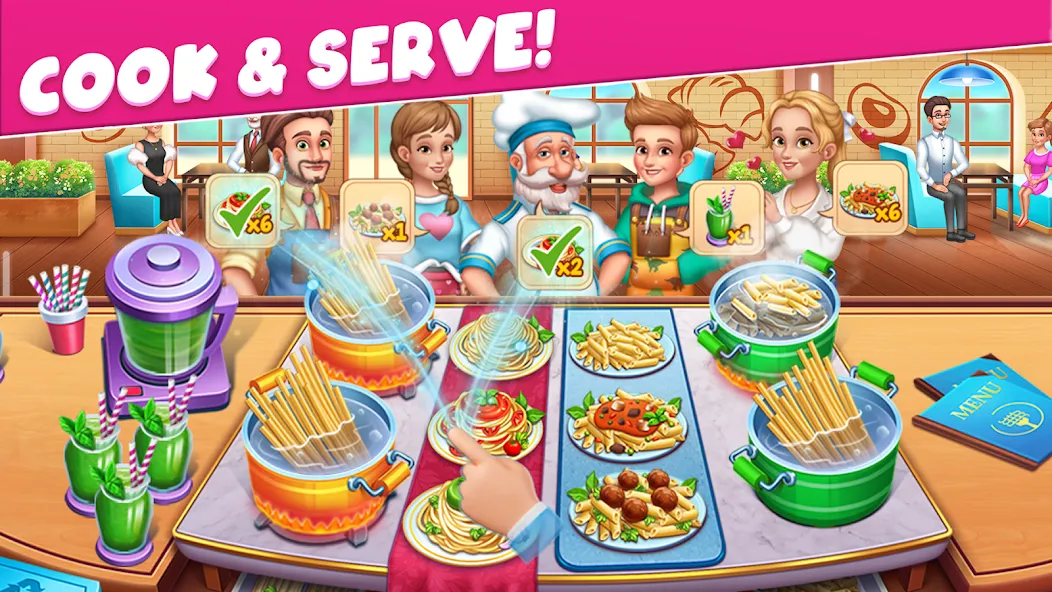 Cooking Taste Restaurant Games  [МОД Бесконечные деньги] Screenshot 3