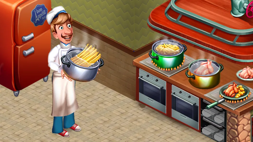 Cooking Team: Restaurant Games  [МОД Бесконечные монеты] Screenshot 2