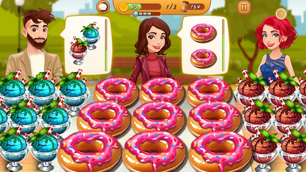 Cooking Team: Restaurant Games  [МОД Бесконечные монеты] Screenshot 5