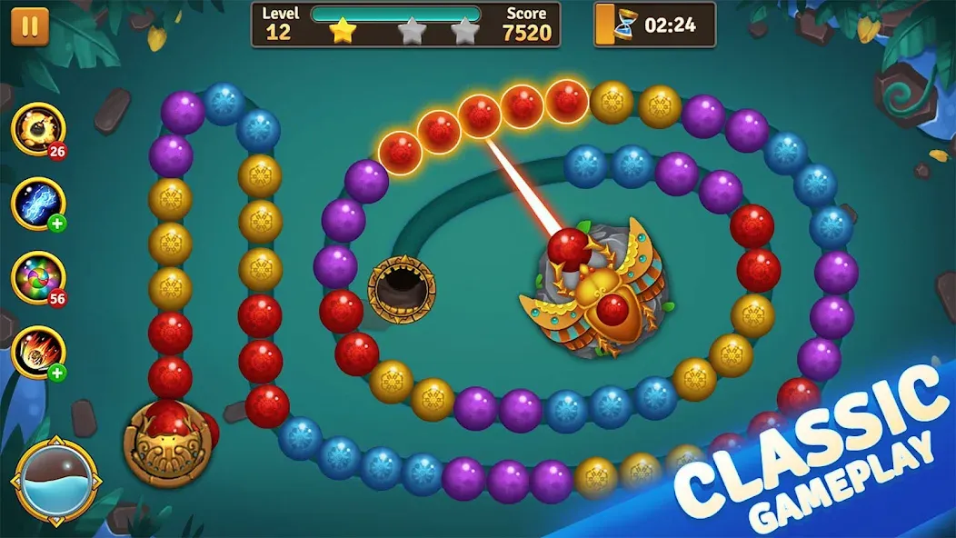 Jungle Marble Blast  [МОД Menu] Screenshot 1