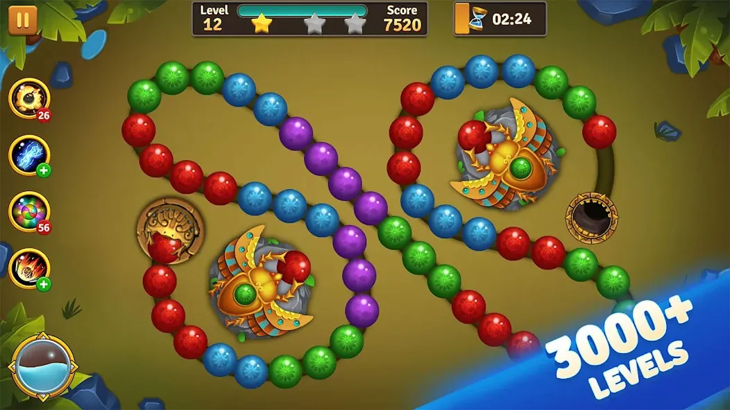 Jungle Marble Blast  [МОД Menu] Screenshot 3