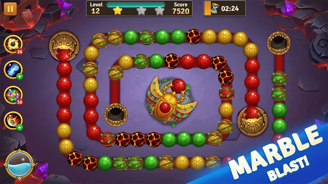 Jungle Marble Blast  [МОД Menu] Screenshot 5