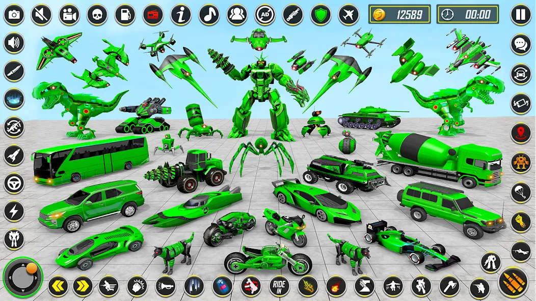 Dino Robot - Car Robot Games (Дино Робот)  [МОД Menu] Screenshot 1