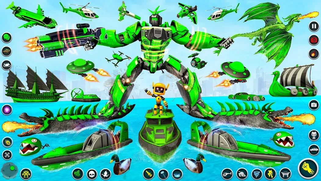 Dino Robot - Car Robot Games (Дино Робот)  [МОД Menu] Screenshot 2