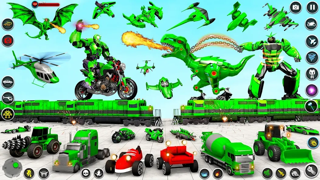 Dino Robot - Car Robot Games (Дино Робот)  [МОД Menu] Screenshot 3