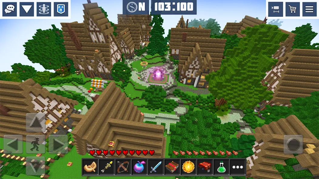 Block Craft World:Planet Craft  [МОД Бесконечные деньги] Screenshot 2