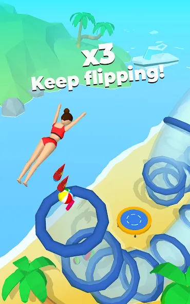 Flip Jump Stack!  [МОД Бесконечные монеты] Screenshot 1