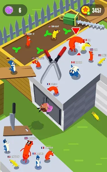 Sausage Wars.io  [МОД Бесконечные монеты] Screenshot 3