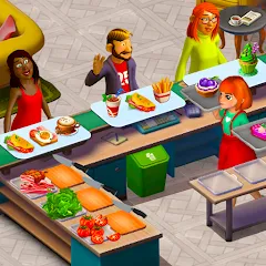 Взломанная Cooking Cup: Fun Cafe Games (Кукинг Кап)  [МОД Много денег] - последняя версия apk на Андроид