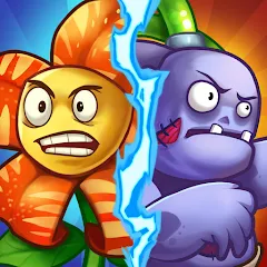 Скачать взломанную Zombie Defense - Plants War (Зомби Дефенс)  [МОД Mega Pack] - стабильная версия apk на Андроид