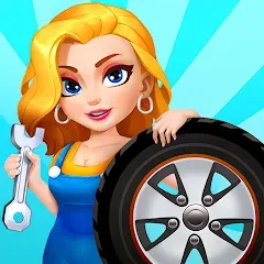 Взломанная Car Fix Inc - Mechanic Garage (Кар Фикс Инк)  [МОД Menu] - последняя версия apk на Андроид