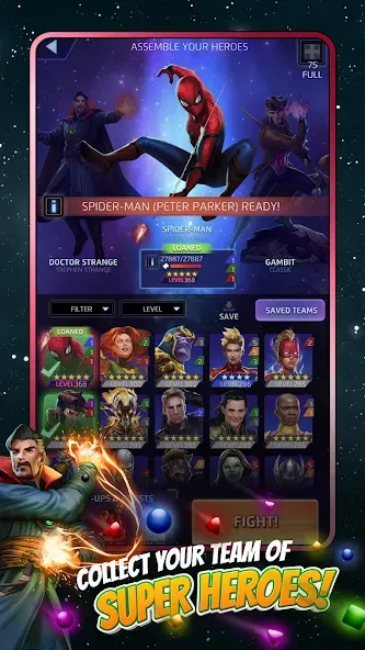 MARVEL Puzzle Quest: Hero RPG (Марвел Пазл Квест)  [МОД Много монет] Screenshot 2