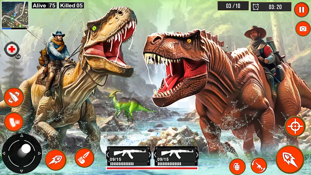 Real Dino Hunter 3D Gun Games (Уайлд Динозавр Хантер Ган Геймс)  [МОД Unlocked] Screenshot 2