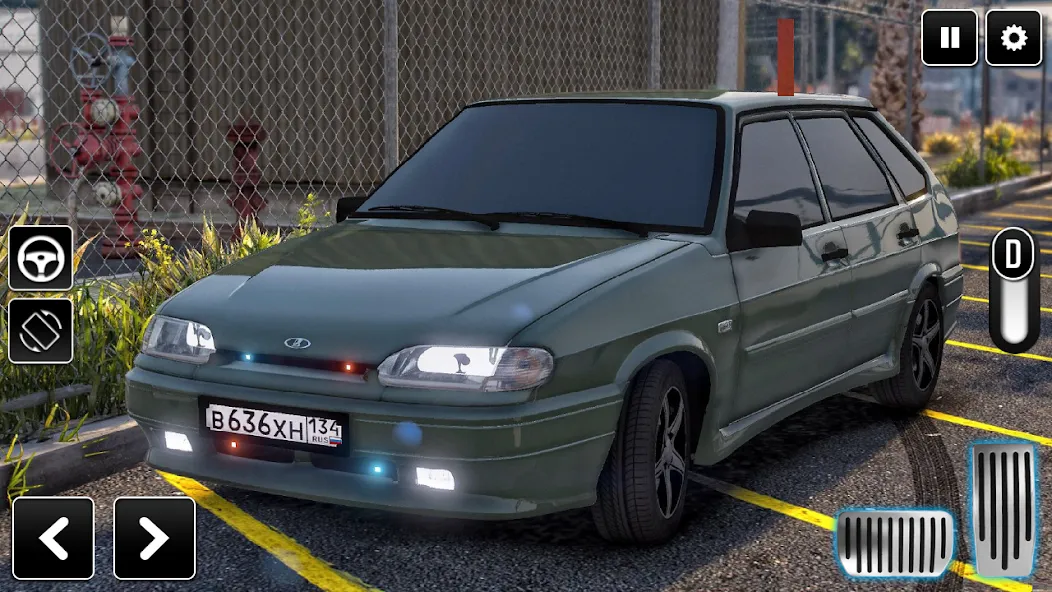 2114 Car Driving: Lada sedan  [МОД Меню] Screenshot 1