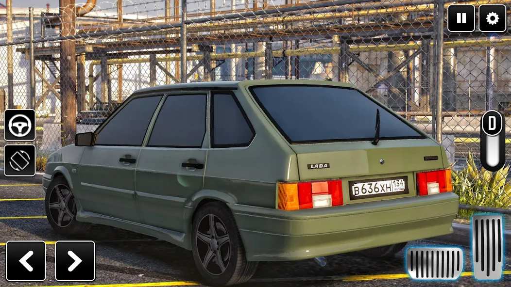 2114 Car Driving: Lada sedan  [МОД Меню] Screenshot 3