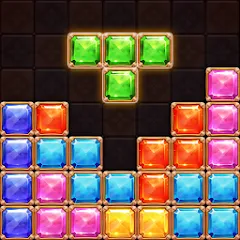 Скачать взломанную Puzzle Block Jewels (Пазл Блок Драгоценности)  [МОД Бесконечные деньги] - последняя версия apk на Андроид