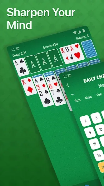 Solitaire - Classic Card Game (Солитер)  [МОД Много денег] Screenshot 2