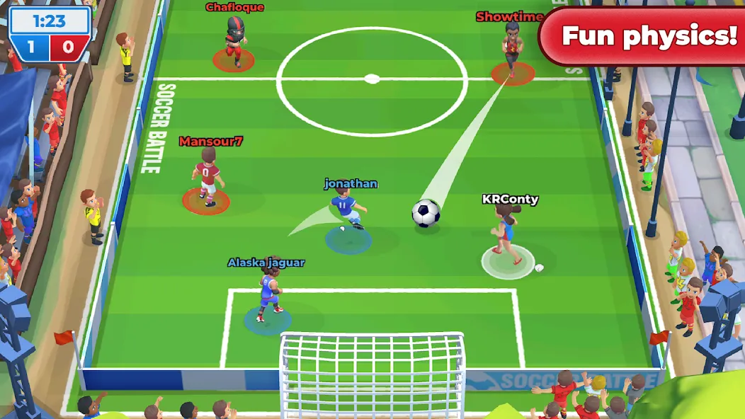 Soccer Battle -  PvP Football  [МОД Много монет] Screenshot 2