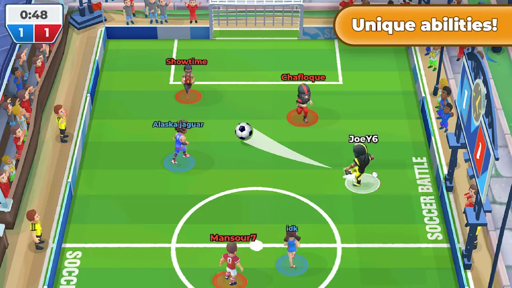 Soccer Battle -  PvP Football  [МОД Много монет] Screenshot 3