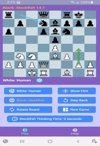 Chess With Stockfish 16  [МОД Много денег] Screenshot 3