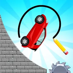 Скачать взлом Draw 2 Bridge: Draw Save Car (Дроу 2 Бридж)  [МОД Unlocked] - последняя версия apk на Андроид