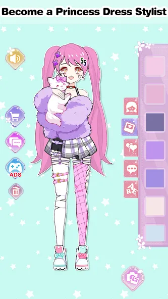 Vlinder Princess Dress up game  [МОД Много монет] Screenshot 4