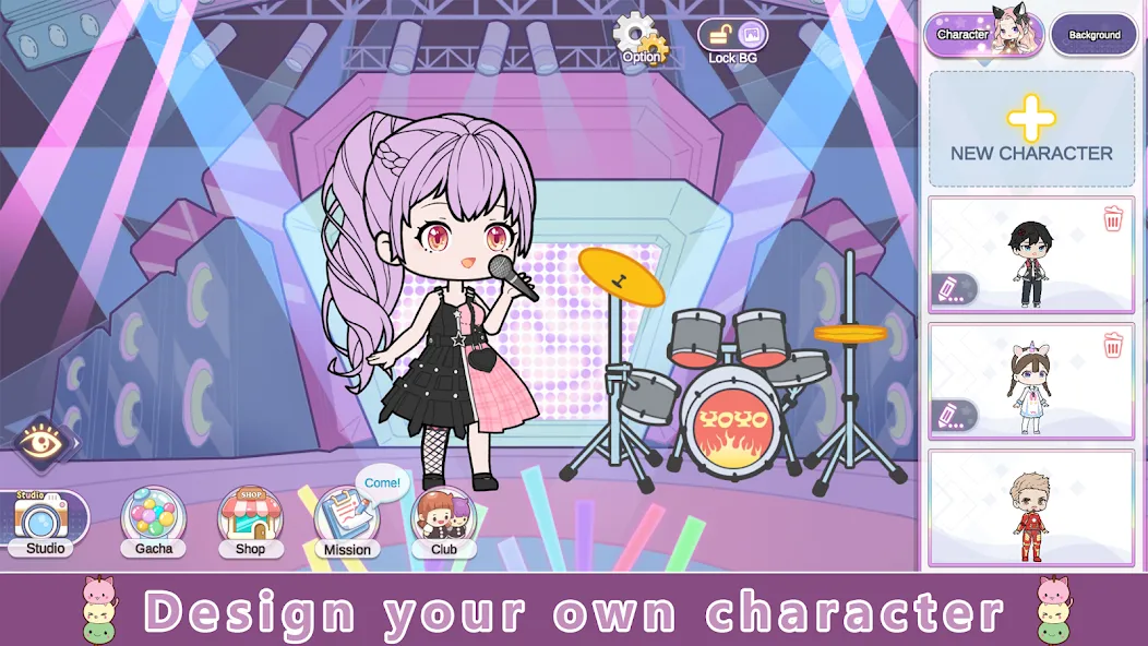 YOYO Doll Anime Dress Up Game (ЙОЙО)  [МОД Unlimited Money] Screenshot 1