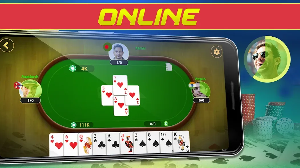 Call Bridge Card Game - Spades (Карточная игра Колл Бридж)  [МОД Много монет] Screenshot 2