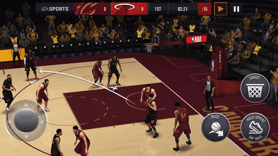 NBA LIVE Mobile Basketball (НБА Лайв Мобайл)  [МОД Unlocked] Screenshot 1