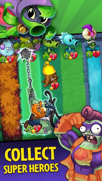 Plants vs. Zombies™ Heroes  [МОД Много денег] Screenshot 1