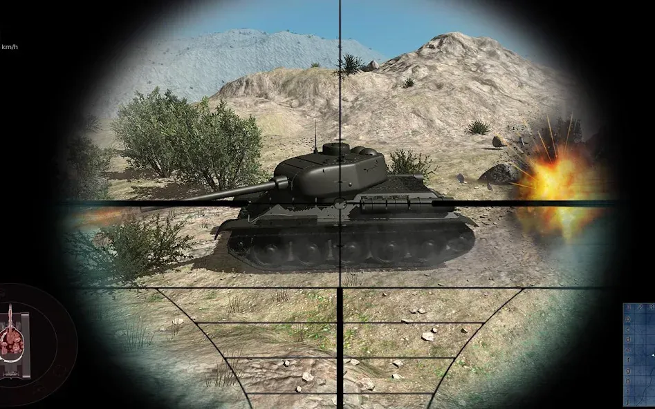 Real Tank Battle : War Machine (Реальное танковое сражение)  [МОД Menu] Screenshot 2