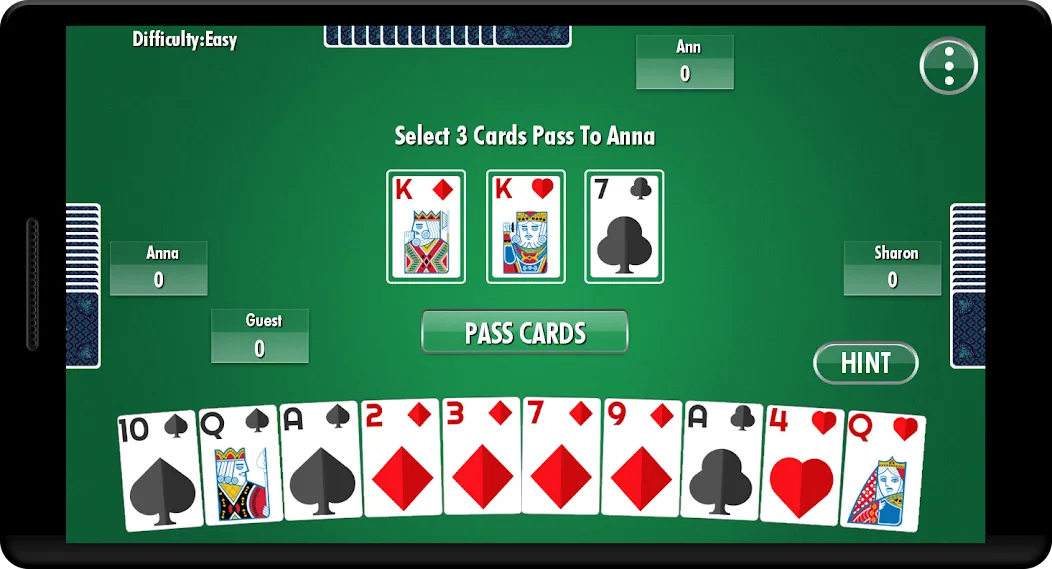 Hearts - Card Game (Хартс)  [МОД Бесконечные монеты] Screenshot 1