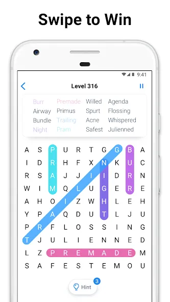 Word Search - crossword puzzle (Уорд Срч)  [МОД Бесконечные монеты] Screenshot 3