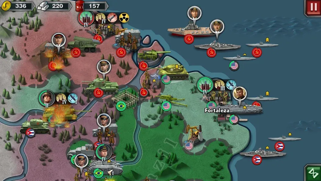 World Conqueror 3-WW2 Strategy (Ворлд Конкерор 3)  [МОД Mega Pack] Screenshot 1