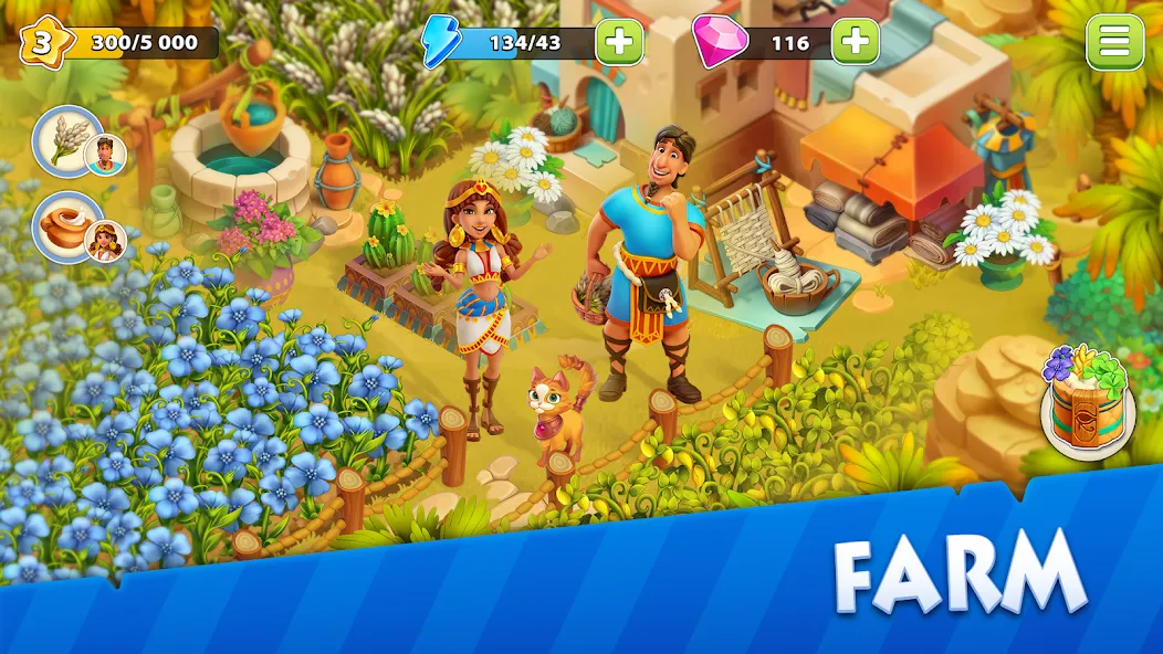 Nile Valley: Farm Adventure (Ниловская долина)  [МОД Много денег] Screenshot 2