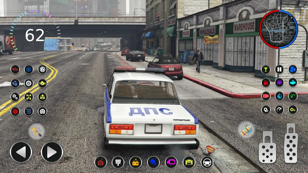 Police Car Riders: VAZ 2107  [МОД Много денег] Screenshot 3