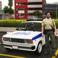 Взломанная Police Car Riders: VAZ 2107  [МОД Много денег] - полная версия apk на Андроид