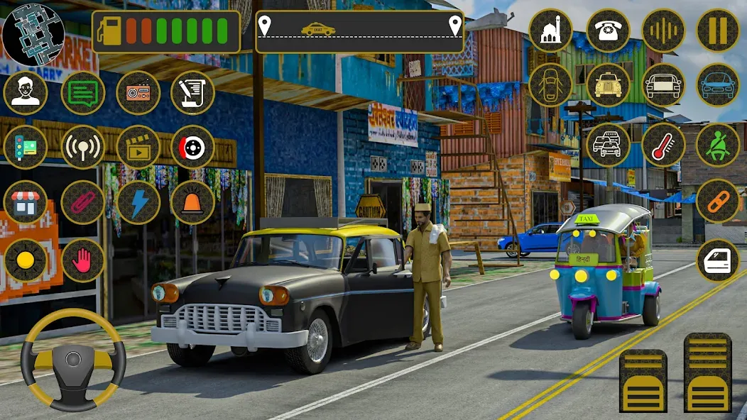 Indian Taxi Simulator car Game (Индийский такси симулятор автомобиля Игра)  [МОД Unlocked] Screenshot 1