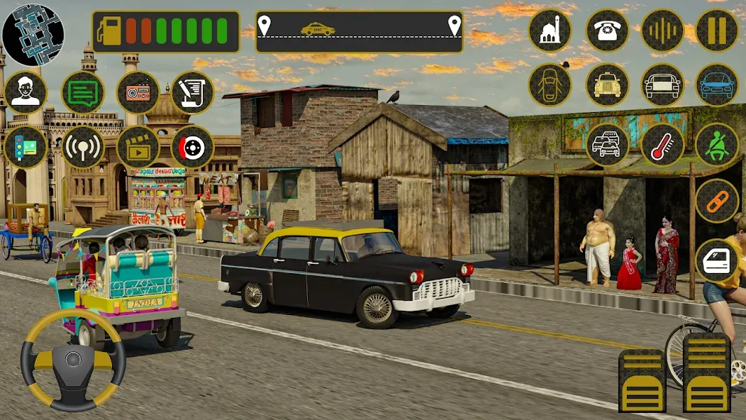 Indian Taxi Simulator car Game (Индийский такси симулятор автомобиля Игра)  [МОД Unlocked] Screenshot 2