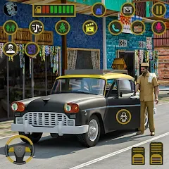 Скачать взломанную Indian Taxi Simulator car Game (Индийский такси симулятор автомобиля Игра)  [МОД Unlocked] - стабильная версия apk на Андроид