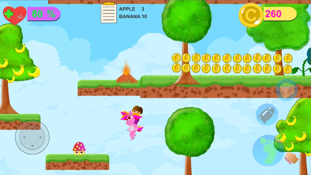 Dora Riding Pony Escape Jungle (Дора на Пони Едет из Джунглей)  [МОД Много денег] Screenshot 2